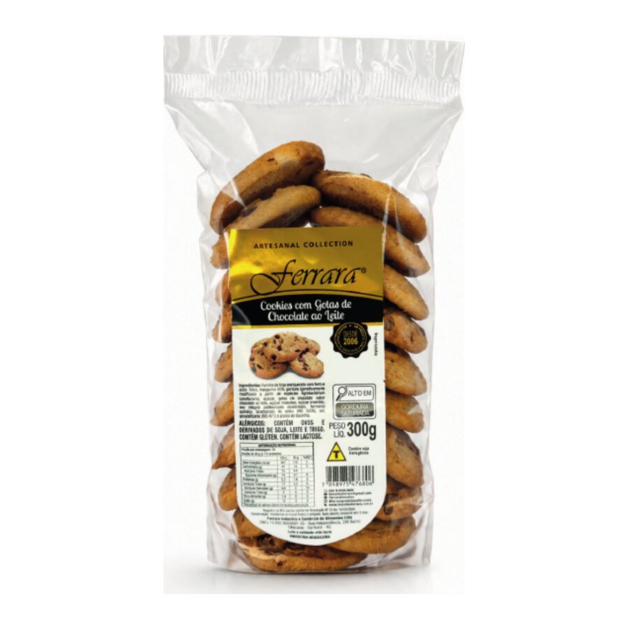 Cookies com Gotas de Chocolate ao Leite